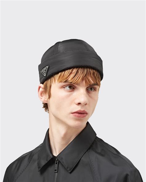 prada re nylon beanie.